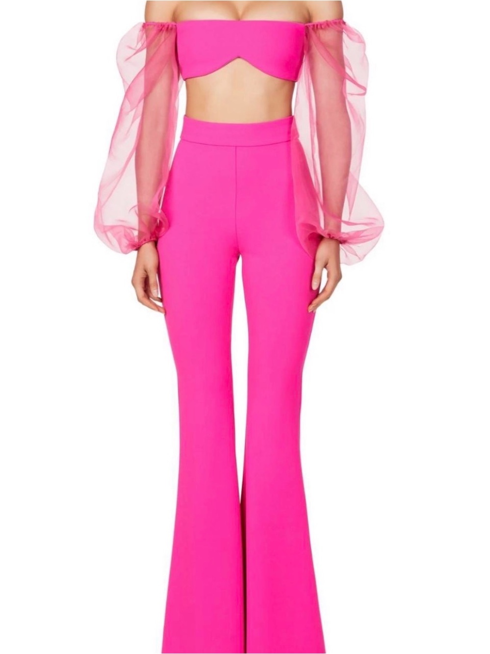 Nookie illusion pants and crop top